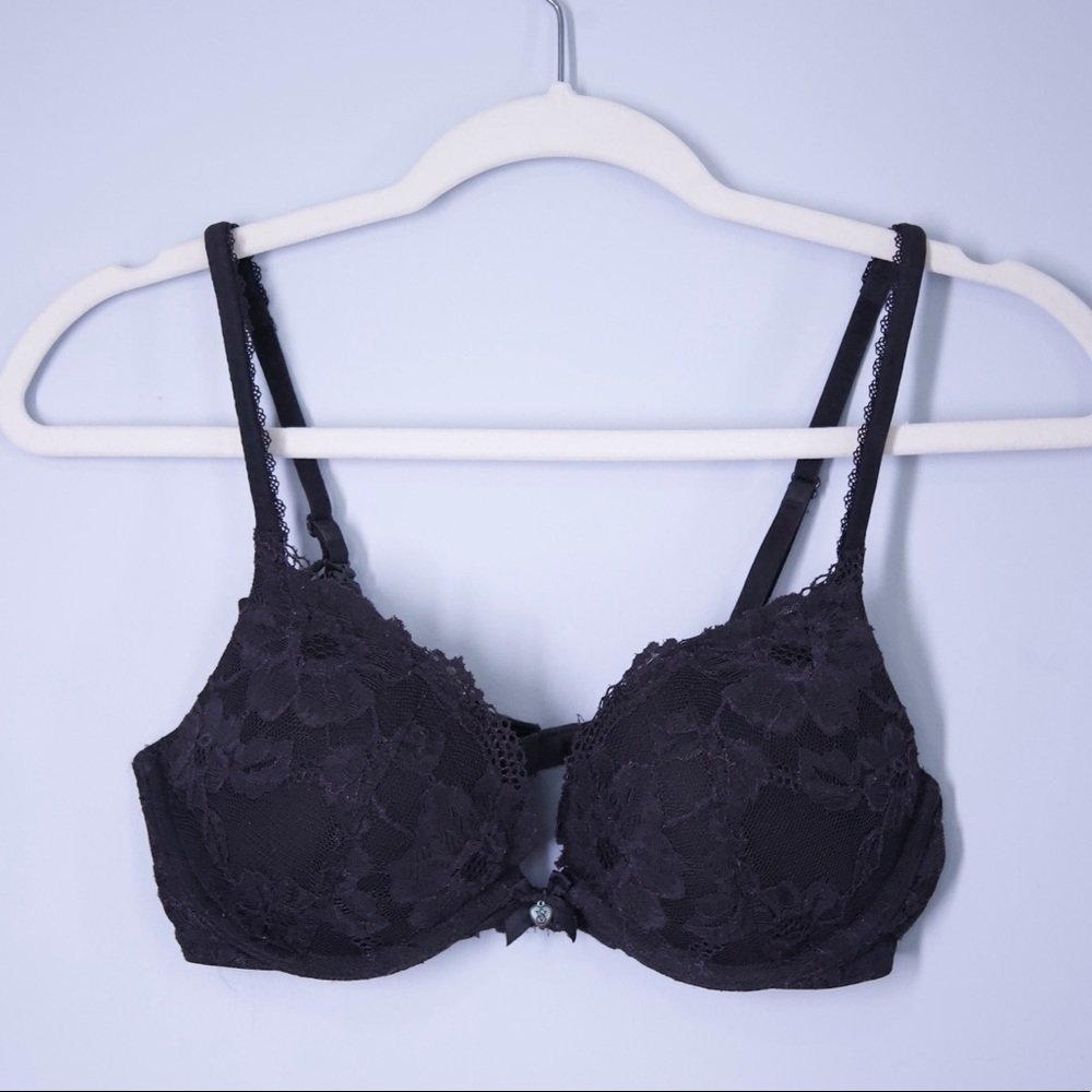 Victoria Secret Dream Black Lace Push Up Bra